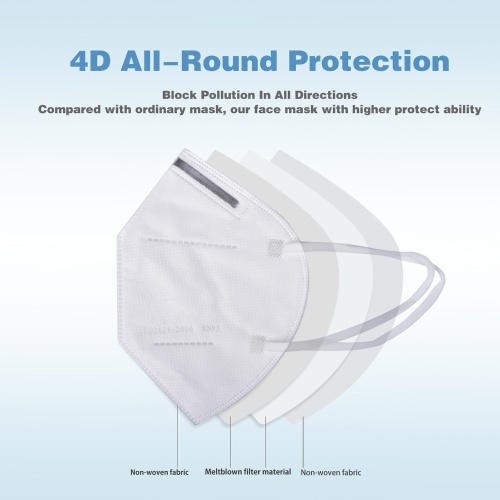 1 PCS KN95 Mask 94% Filtration Disposable Face Mask Soft & Breathable Non-woven Fabric Safety Masks for Dust Particles Pollution Daily Use Construction Site Outdoor Activities
1 PCS KN95 Mask 94% Filtration Disposable Face Mask Soft & Breathable Non-woven Fabric Safety Masks for Dust Particles Pollution Daily Use Construction Site Outdoor Activities