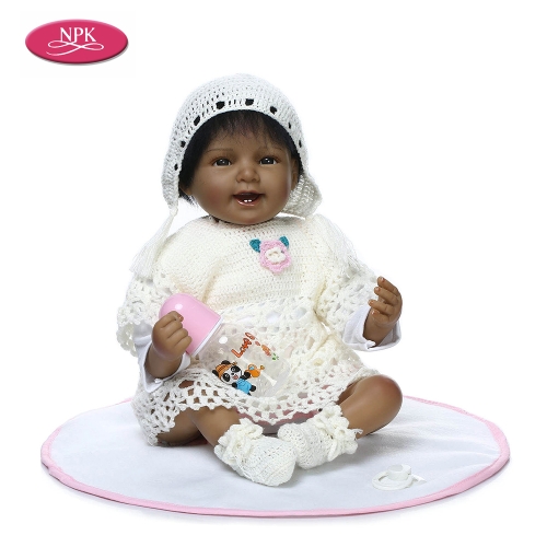 22inch Girl Soft Body Silicone Realistic Baby Doll Play House Game Toys 22inch Girl Soft Body Silicone Realistic Baby Doll Play House Game Toys