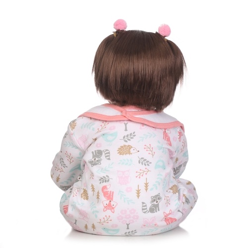 Reborn Baby Doll 22 inch Cloth Body Lifelike Toddler Doll Play House Toy Gift With Pink Snowman Cloths Toy
Reborn Baby Doll 22 inch Cloth Body Lifelike Toddler Doll Play House Toy Gift With Pink Snowman Cloths Toy