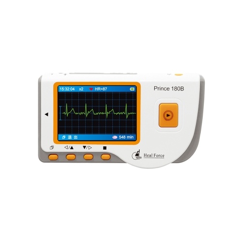 Heal Force Prince-180B Medical Handheld Easy ECG EKG Monitor Machine Heart Rate Monitor with USB Cable + Electrode Pad + Lead Wires
Heal Force Prince-180B Medical Handheld Easy ECG EKG Monitor Machine Heart Rate Monitor with USB Cable + Electrode Pad + Lead Wires
