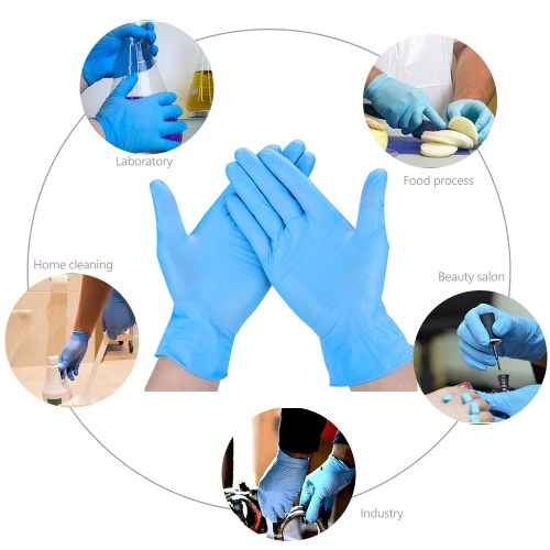 Disposable Nitrile Gloves Powder Free Latex Free Gloves Protective Glove for Home Cleaning Restaurant Kitchen Catering Laboratory Use 100PCS/Box
Disposable Nitrile Gloves Powder Free Latex Free Gloves Protective Glove for Home Cleaning Restaurant Kitchen Catering Laboratory Use 100PCS/Box