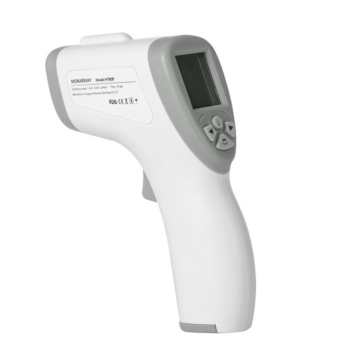 Non-contact Infrared Forehead Thermometer 3-color LCD Backilt Display 32 Sets Records High Body Temperature Alarm Blue/Light Blue/Gray
Non-contact Infrared Forehead Thermometer 3-color LCD Backilt Display 32 Sets Records High Body Temperature Alarm Blue/Light Blue/Gray