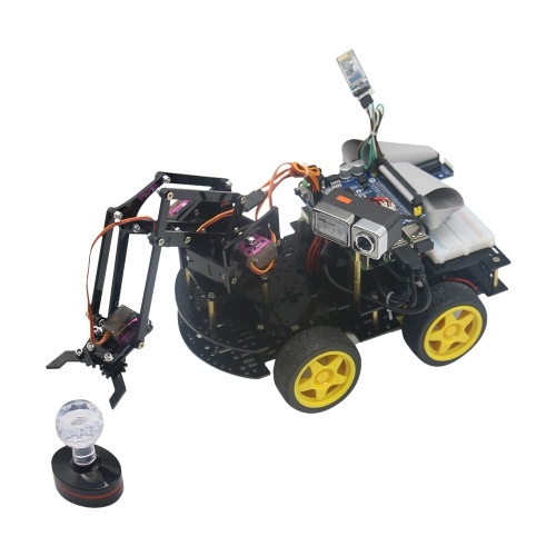WiFi Smart Video Car Kit with Robotic Mechanical DIY Arm Clamp HD Camera Lens WiFi Smart Video Car Kit with Robotic Mechanical DIY Arm Clamp HD Camera Lens