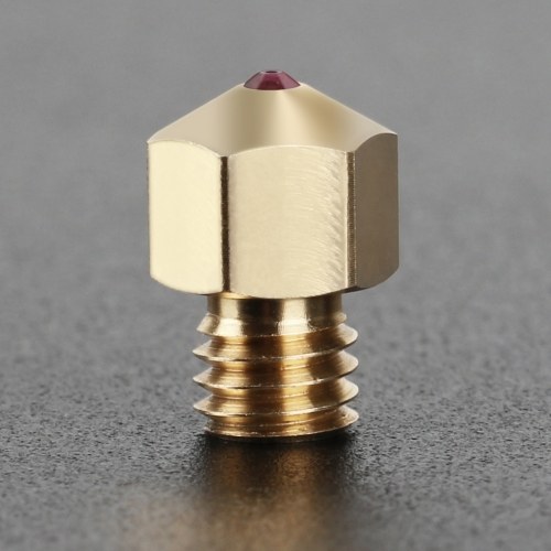 High Temperature MK8 Ruby Nozzle 0.4mm 3D Printer Parts for 1.75mm Filament PETG ABS PEI PEEK Compatible with Creality Ender 3 CR-10 Anet A8
High Temperature MK8 Ruby Nozzle 0.4mm 3D Printer Parts for 1.75mm Filament PETG ABS PEI PEEK Compatible with Creality Ender 3 CR-10 Anet A8