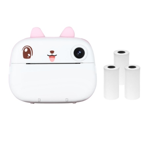 Kids Camera Instant Thermal Printer 2.4 Inch Screen Dual Camera Support Timer Shooting 1080P Video Recording Thermal Inkless Printing with 3 Rolls White Print Paper
Kids Camera Instant Thermal Printer 2.4 Inch Screen Dual Camera Support Timer Shooting 1080P Video Recording Thermal Inkless Printing with 3 Rolls White Print Paper