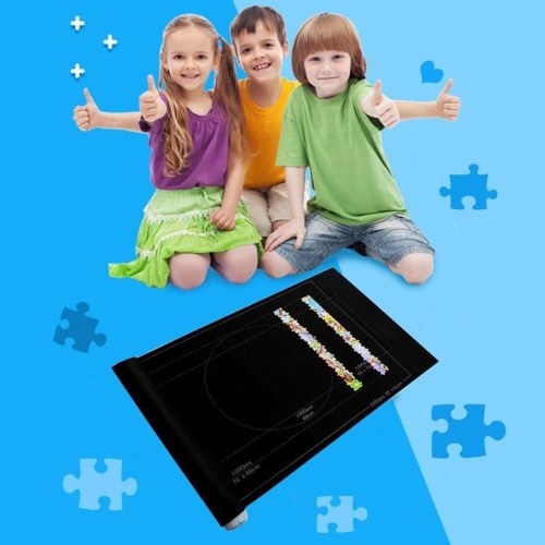 Professional Puzzle Mat Roll Up Felt Mat Board for Puzzle Storage Environmental Friendly Material for Up to 2000 Pieces Puzzles, Black
Professional Puzzle Mat Roll Up Felt Mat Board for Puzzle Storage Environmental Friendly Material for Up to 2000 Pieces Puzzles, Black