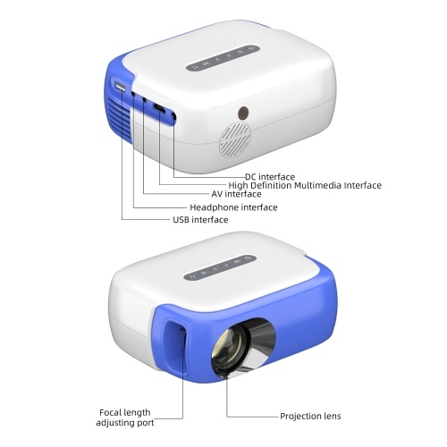 Mini Portable LED Projector Support 1080P Built-in Focus Wheel 100inch Projection Size
Mini Portable LED Projector Support 1080P Built-in Focus Wheel 100inch Projection Size