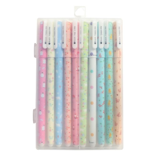 Gel Pen Set for Coloring 10PCS 0.5mm Multi Color Gel Ink Quick Drying Pens Classic Cute for Office School Students Adults Scrapbooking Drawing Writing Highlighter Neutral Pens
Gel Pen Set for Coloring 10PCS 0.5mm Multi Color Gel Ink Quick Drying Pens Classic Cute for Office School Students Adults Scrapbooking Drawing Writing Highlighter Neutral Pens