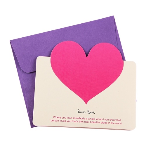 Love Card Anniversary Card I Love You Card Greeting Card Thank You Card with Envelope for Christmas Birthday Engagement Wedding Valentine's Day Holiday Party Supplies
Love Card Anniversary Card I Love You Card Greeting Card Thank You Card with Envelope for Christmas Birthday Engagement Wedding Valentine's Day Holiday Party Supplies