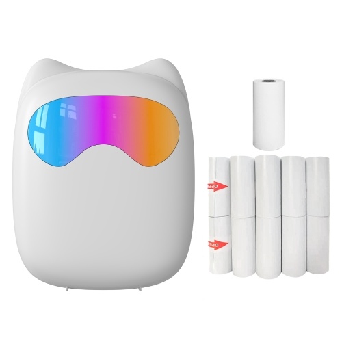 Mini Pocket Thermal Instant Photo Printer Label Maker Machine BT Wireless Connect - with 1 Paper Roll & 10 Self-adhesive Thermal Paper Rolls (57x25mm)
Mini Pocket Thermal Instant Photo Printer Label Maker Machine BT Wireless Connect - with 1 Paper Roll & 10 Self-adhesive Thermal Paper Rolls (57x25mm)