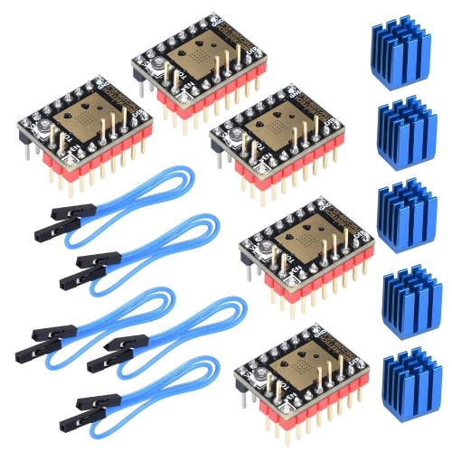 BIQU 3D Printer Part TMC2209 V1.2 Stepper Motor Driver Compatible with SKR V1.3 V1.4 SKR mini E3 Board/MKS GEN L V2.0/Anycubic I3 Mega Board
BIQU 3D Printer Part TMC2209 V1.2 Stepper Motor Driver Compatible with SKR V1.3 V1.4 SKR mini E3 Board/MKS GEN L V2.0/Anycubic I3 Mega Board