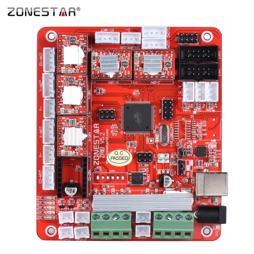 ZONESTAR ZRIB Controller Board Motherboard Mainboard Adopt ATMEGA 2560 MCU Compatible for RAMPS 1.4 RepRap Mendel Prusa i3 FDM 3D Printer DIY Self Assembly Parts
ZONESTAR ZRIB Controller Board Motherboard Mainboard Adopt ATMEGA 2560 MCU Compatible for RAMPS 1.4 RepRap Mendel Prusa i3 FDM 3D Printer DIY Self Assembly Parts