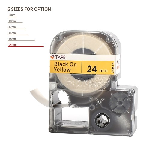 VariMark Self-Adhesive Label Tape Self-Laminating Labels Replacement Label Maker Black on Yellow 0.24 Inch(6mm)x27.9 Feet(8.5m) Waterproof and Oil-Proof
VariMark Self-Adhesive Label Tape Self-Laminating Labels Replacement Label Maker Black on Yellow 0.24 Inch(6mm)x27.9 Feet(8.5m) Waterproof and Oil-Proof