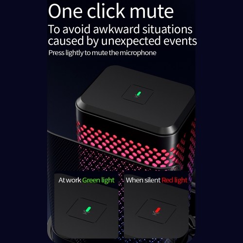 USB Gaming Microphone Noise Reduction Computer Mic Kit with Stand RGB Lighting Cardioid Mode Pick-up
USB Gaming Microphone Noise Reduction Computer Mic Kit with Stand RGB Lighting Cardioid Mode Pick-up
