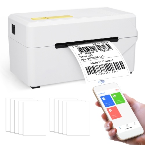 80mm Label Printer Wireless Desktop Thermal Printing Machine for Shipping Tags Business Restaurant Kitchen Supermarket Home Office Retail Store
80mm Label Printer Wireless Desktop Thermal Printing Machine for Shipping Tags Business Restaurant Kitchen Supermarket Home Office Retail Store