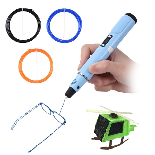 3D Printing Pen Adjustable Speed LCD Screen with Total 10m/32.8ft ABS Filament Template Paper for Drawing Painting Art Craft Making 3D Modeling Children Education Birthday Christmas Gift Toy 
3D Printing Pen Adjustable Speed LCD Screen with Total 10m/32.8ft ABS Filament Template Paper for Drawing Painting Art Craft Making 3D Modeling Children Education Birthday Christmas Gift Toy