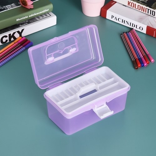 Clear Plastic Art Storage Box Watercolor Oil Painting Supplies Multipurpose Case Portable for Artists Students
Clear Plastic Art Storage Box Watercolor Oil Painting Supplies Multipurpose Case Portable for Artists Students