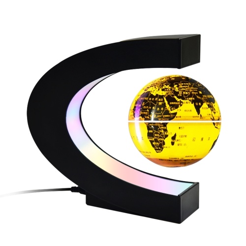 Floating Globe with LED Multicolor Base Creative 4 Inch C Shape Anti Gravity Magnetic Levitation Rotating World Map for Children Gift Home Office Desk Decoration Teaching Demo
Floating Globe with LED Multicolor Base Creative 4 Inch C Shape Anti Gravity Magnetic Levitation Rotating World Map for Children Gift Home Office Desk Decoration Teaching Demo
