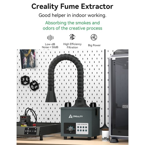 Creality Fume Extractor 100W Mini Desktop Smoke Absorber Remover Strong Suction with 3 Stage Filter
Creality Fume Extractor 100W Mini Desktop Smoke Absorber Remover Strong Suction with 3 Stage Filter