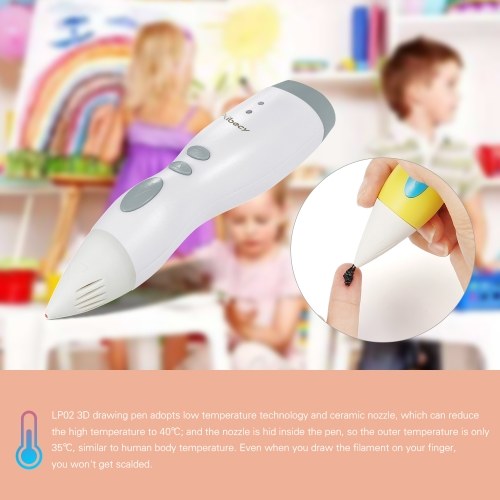 Aibecy LP02 Low Temperature 3D Printing Pen with Rechargeble Battery for Kids Art Craft Drawing DIY Gift
Aibecy LP02 Low Temperature 3D Printing Pen with Rechargeble Battery for Kids Art Craft Drawing DIY Gift