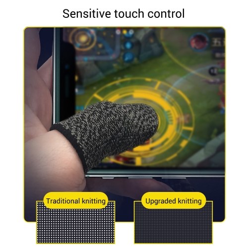 Gaming Finger Sleeve Touchscreen Thumb Sleeve Sensitive Sweat-proof Fingerprint-proof Breathable Finger Sleeve for Mobile Games 20 Pcs
Gaming Finger Sleeve Touchscreen Thumb Sleeve Sensitive Sweat-proof Fingerprint-proof Breathable Finger Sleeve for Mobile Games 20 Pcs