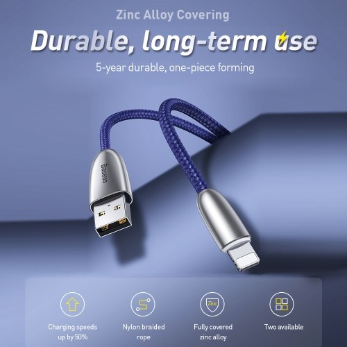 Xiaomi Baseus Torch Data Cable USB High-quality Nylon Braided Charging Cable 2.4A Fast Charge Stable Data Transmission Charging Cable For iPhoneX XS XS Max iPhone 8 8 Plus
Xiaomi Baseus Torch Data Cable USB High-quality Nylon Braided Charging Cable 2.4A Fast Charge Stable Data Transmission Charging Cable For iPhoneX XS XS Max iPhone 8 8 Plus