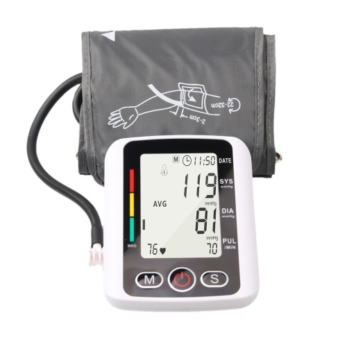 Blood Pressure Monitor Portable Sphygmomanometer Heart Rate Alarm with Automatic Digital LCD Display Intelligent Pressurization Voice Broadcast Smart Blood Pressure Device
Blood Pressure Monitor Portable Sphygmomanometer Heart Rate Alarm with Automatic Digital LCD Display Intelligent Pressurization Voice Broadcast Smart Blood Pressure Device