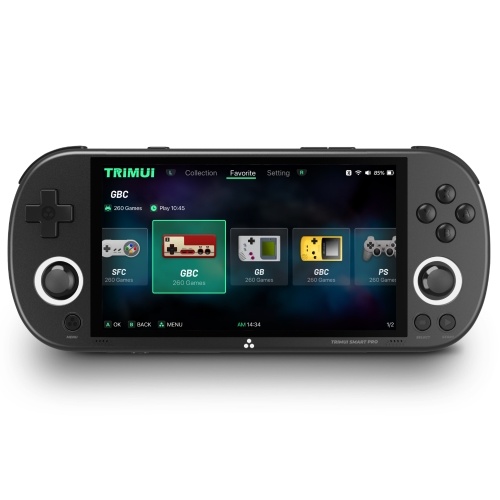 Trimui Smart Pro Портативная игровая консоль с ОС Linux, 4,96-дюймовым IPS-экраном, четырехъядерным процессором Allwinner A133P, красочными игровыми консолями с подсветкой и атмосферой
Trimui Smart Pro Портативная игровая консоль с ОС Linux, 4,96-дюймовым IPS-экраном, четырехъядерным процессором Allwinner A133P, красочными игровыми консолями с подсветкой и атмосферой