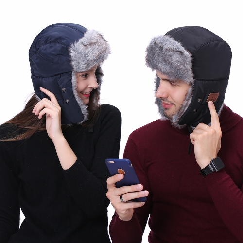 New Winter Hats Ear Flaps Fur Caps Masks Scarf Snow Cap Wireless BT Outdoor Sports Hands-free Mp3 Speaker Magic Music Smart Hat Black
New Winter Hats Ear Flaps Fur Caps Masks Scarf Snow Cap Wireless BT Outdoor Sports Hands-free Mp3 Speaker Magic Music Smart Hat Black