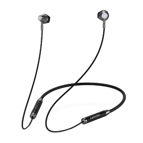 

Lenovo HE06 Wireless Earphones BT5.0 Magnetic Neckband Earbuds w/Mic/10-Hour Playtime Stereo Sports Headphones for Gym Running Compatible with iOS/Android