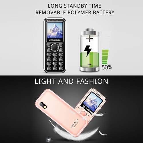 

KECHAODA K115 2G GSM Feature Phone Dual SIM 1.44” 32MB BT Dialer Rear Camera Flashlight MP3/MP4/FM Mini Mobile Phones for Child Seniors