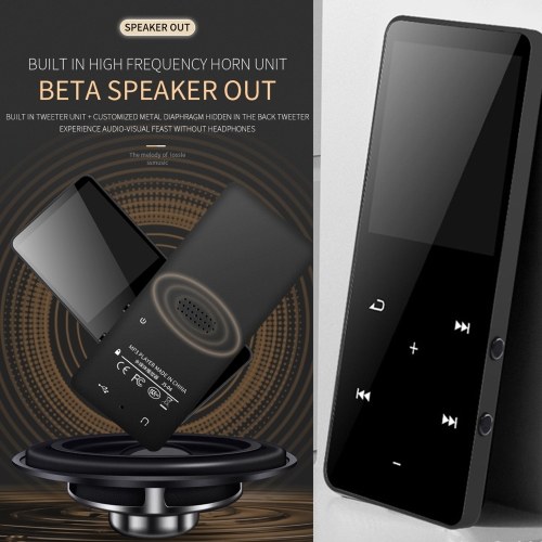 MP3 Player with BT Portable 1.8" Color Screen Digital Audio Player Built-in High-Clear Speaker Multi-Function FM Radio Voice Recorder
MP3 Player with BT Portable 1.8" Color Screen Digital Audio Player Built-in High-Clear Speaker Multi-Function FM Radio Voice Recorder