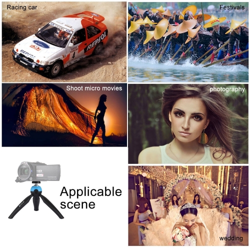 PULUZ Pocket Mini Tripod Mount with 360-Degree Rotable Ball Head & Phone Clamp for Smartphone GoPro DSLR Camera
PULUZ Pocket Mini Tripod Mount with 360-Degree Rotable Ball Head & Phone Clamp for Smartphone GoPro DSLR Camera