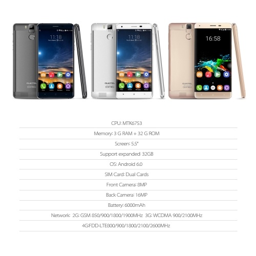 Секонд хенд OUKITEL K6000 Pro 4G FDD-LTE MTK6753 64-разрядный смартфон Octa Core с диагональю 5,5 дюйма 2,5D FHD 1920 * 1080 пикселей Экран Android 6,0 3 ГБ ОЗУ + 32 ГБ ПЗУ 8MP + 16MP Двойная камера Легкосплавная рамка 0,3 с отпечатком пальца OTG HotKnot
Секонд хенд OUKITEL K6000 Pro 4G FDD-LTE MTK6753 64-разрядный смартфон Octa Core с диагональю 5,5 дюйма 2,5D FHD 1920 * 1080 пикселей Экран Android 6,0 3 ГБ ОЗУ + 32 ГБ ПЗУ 8MP + 16MP Двойная камера Легкосплавная рамка 0,3 с отпечатком пальца OTG HotKnot