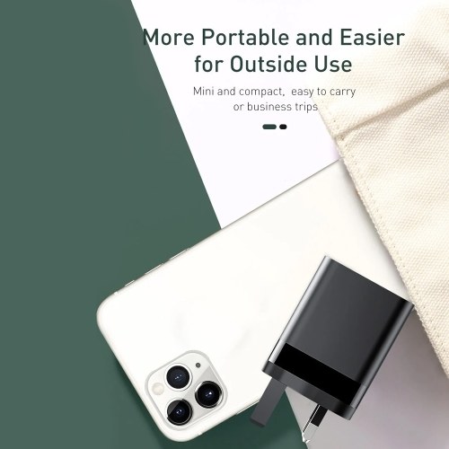 Baseus Mirror Lake PPS Digital Display 18W quick Charger A+C Compatible with iPhone 12/12 Mini/12 Pro Max Samsung Galaxy Xiaomi
Baseus Mirror Lake PPS Digital Display 18W quick Charger A+C Compatible with iPhone 12/12 Mini/12 Pro Max Samsung Galaxy Xiaomi