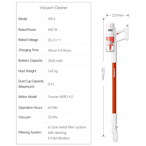 TROUVER POWER 11 Cordless Vacuum 20000Pa Powerful Stick Vacuum Cleaner with AERO 4.0 High-speed Motor/LED Screen Handheld Vac for Cleaning Home Car Pet Hair Low Carpet Hard Floor Furniture
TROUVER POWER 11 Cordless Vacuum 20000Pa Powerful Stick Vacuum Cleaner with AERO 4.0 High-speed Motor/LED Screen Handheld Vac for Cleaning Home Car Pet Hair Low Carpet Hard Floor Furniture