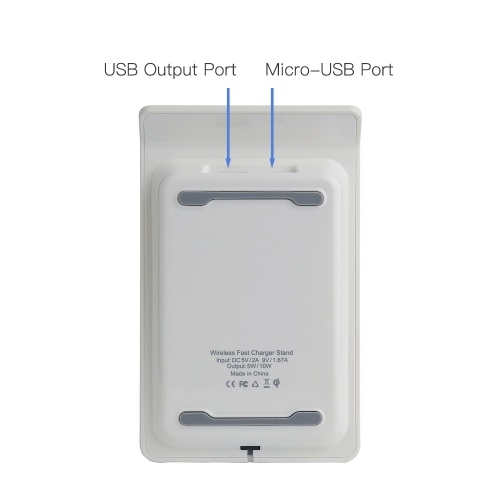 Wireless Charging Stand Qi Fast Wireless Charger Charging Pad with Extra USB Output for iPhone 8 Plus/8/X & Samsung Galaxy S8/S8+/S7/S7 Edge/S6 Edge+/Note 5/Note 8 and More
Wireless Charging Stand Qi Fast Wireless Charger Charging Pad with Extra USB Output for iPhone 8 Plus/8/X & Samsung Galaxy S8/S8+/S7/S7 Edge/S6 Edge+/Note 5/Note 8 and More