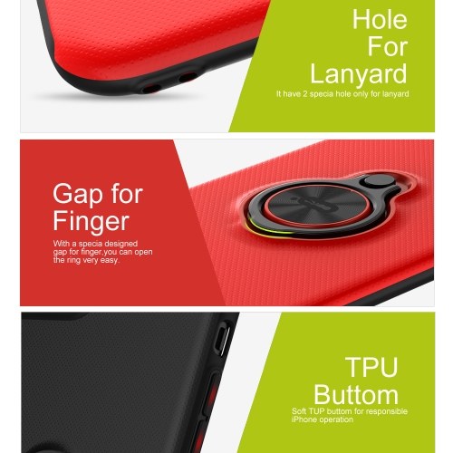 ICONFLANG Ring Stand Phone Case For iPhone 7 8 Kickstand Finger Holder Cover Back Shell
ICONFLANG Ring Stand Phone Case For iPhone 7 8 Kickstand Finger Holder Cover Back Shell