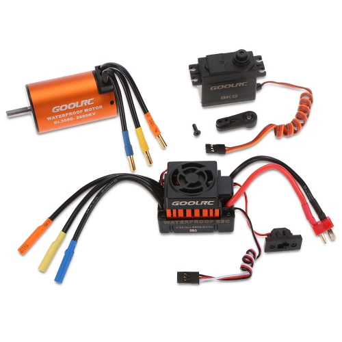 GoolRC 3660 3800KV Waterproof Brushless Motor 60A ESC with 9.0kg Metal Gear Servo Combo Set for 1/10 RC Car
GoolRC 3660 3800KV Waterproof Brushless Motor 60A ESC with 9.0kg Metal Gear Servo Combo Set for 1/10 RC Car