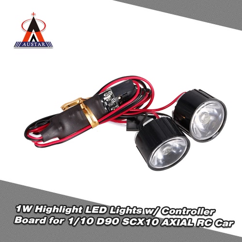 AUSTAR AX-006B 1W Highlight LED Lights w/ Controller Board for 1/10 Rock Crawler Traxxas Redcat AXIAL RC Car 
AUSTAR AX-006B 1W Highlight LED Lights w/ Controller Board for 1/10 Rock Crawler Traxxas Redcat AXIAL RC Car