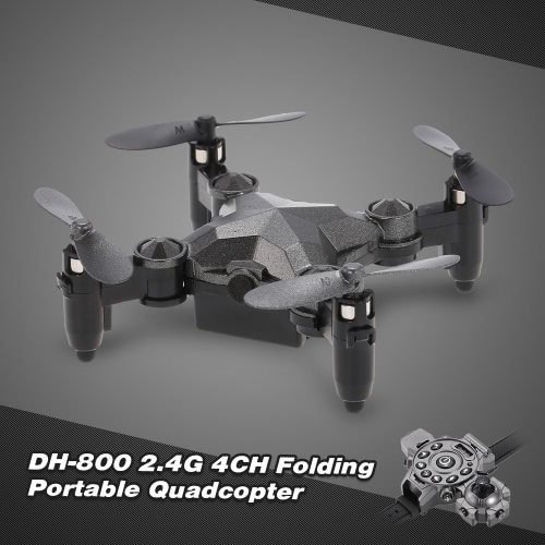 DH-800 2.4G 0.3MP Wifi FPV Mini Camera Drone Height Hold G-sensor Foldable Portable Watch Style Remote Controller Quadcopter
DH-800 2.4G 0.3MP Wifi FPV Mini Camera Drone Height Hold G-sensor Foldable Portable Watch Style Remote Controller Quadcopter