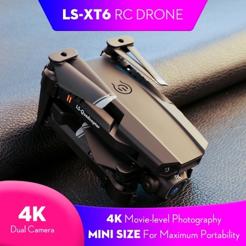 LS-XT6 RC Drone with Camera 4K Drone Dual Camera Track Flight Gravity Sensor Gesture Photo Video Altitude Hold Headless Mode RC Quadcopter for Adults Kid
LS-XT6 RC Drone with Camera 4K Drone Dual Camera Track Flight Gravity Sensor Gesture Photo Video Altitude Hold Headless Mode RC Quadcopter for Adults Kid