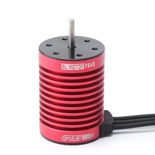 

F540 Brushless Motor 3000KV RC Crawler Motor 4 Poles Compatible with 1/10 RC Car Redcat Electric Volcano EPX PRO Blackout XTE