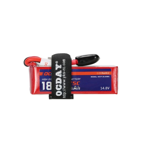 OCDAY 14.8V 1800mAh 75C 4S высокого разряда LiPo батарея с XT60 Разъем для RC 150-280 Гонки Quadcopter QAV180 QAV250 ZMR250 Drone
OCDAY 14.8V 1800mAh 75C 4S высокого разряда LiPo батарея с XT60 Разъем для RC 150-280 Гонки Quadcopter QAV180 QAV250 ZMR250 Drone