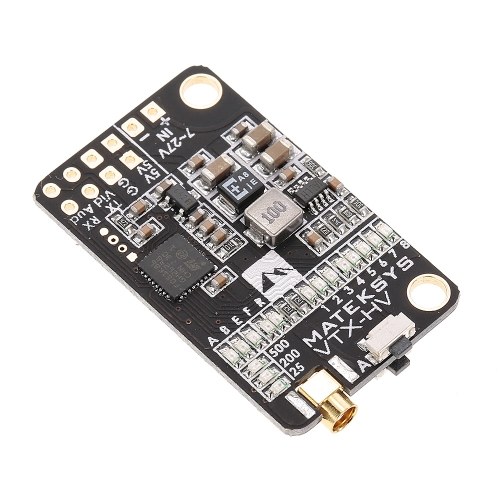 Matek 5.8G 40CH 25/200/500mW Switchable Video Transmitter VTX-HV with 5V/1A BEC Output for RC FPV Racing Quadcopter Matek 5.8G 40CH 25/200/500mW Switchable Video Transmitter VTX-HV with 5V/1A BEC Output for RC FPV Racing Quadcopter