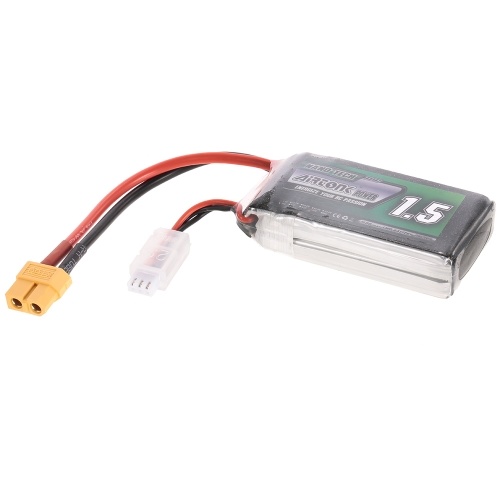 7.4V 1500mAh 60C 2S Аккумуляторная Li-Po батарея с XT60 Plug для RC Racing Drone Quadcopter Вертолет Самолет Автомобильный грузовик
7.4V 1500mAh 60C 2S Аккумуляторная Li-Po батарея с XT60 Plug для RC Racing Drone Quadcopter Вертолет Самолет Автомобильный грузовик