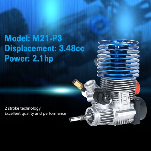 Original SH M21-P3 3.48cc 2-stroke Pull Start Engine for 1/8 Nitro Powered Buggy Truggy RC Car Original SH M21-P3 3.48cc 2-stroke Pull Start Engine for 1/8 Nitro Powered Buggy Truggy RC Car