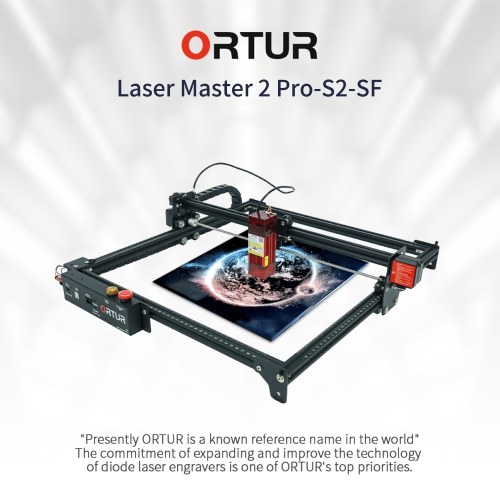 ORTUR Laser Master 2 Pro-S2-SF 5.5W Laser Power Engraver Eye Protection Desktop DIY Engraving Cutting Machine
ORTUR Laser Master 2 Pro-S2-SF 5.5W Laser Power Engraver Eye Protection Desktop DIY Engraving Cutting Machine