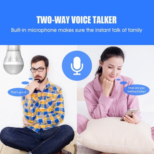 Xiaovv Bulb-shaped Panoramic Camera Surveillance Security Cam Lighting Bulb Monitor 5MP
Xiaovv Bulb-shaped Panoramic Camera Surveillance Security Cam Lighting Bulb Monitor 5MP