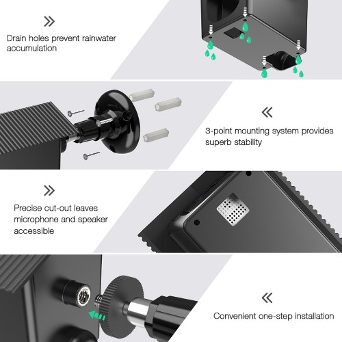 Protective Cover for Arlo Pro/Pro2 Camera Case Wall Mount Bracket Adjustable Protective Cover with Plastic Bracket Indoor and Outdoor Use Waterproof Wireless
Protective Cover for Arlo Pro/Pro2 Camera Case Wall Mount Bracket Adjustable Protective Cover with Plastic Bracket Indoor and Outdoor Use Waterproof Wireless